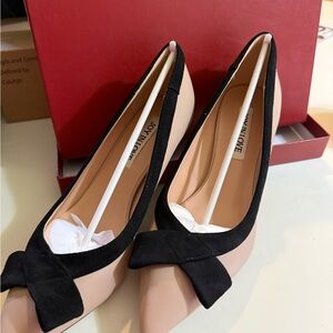Black and Cream Women's Heels